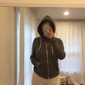 American Apparel grey zip up